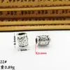 Xizang Plata Estilo Retro Barril Recto Cuentas DIY Accesorios para Joyería Hecha a Mano Pulsera Collar Cuentas de Agujero Grande Accesorios Metabo