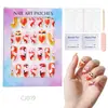 24 Peças de Unhas Postiças Usáveis para Adultos Produtos Acabados Transfronteiriços Patches de Manicure de Alta Qualidade Manicure Amêndoa Removível Atacado