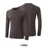 Lulu Seamless Sports Secagem Rápida Manga Longa Jacquard Primavera e Outono Absorvente de Umidade Proteção Solar Ciclismo ao Ar Livre Fitness Roupa Camiseta de Manga Longa Masculina
