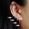 Aretes de Aro de Plata S925 para Mujer, Borla Vintage, Moda Única, Aretes Simples, Clips para Oreja, Exquisito Brillo Geométrico