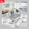 Estante de Baño Caja de Jabón sin Perforaciones Colgante de Pared Drenaje de Baño Caja de Jabón Cocina Acero Inoxidable Estante de Almacenamiento