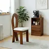 Silla con Llave de Sirena Estilo Francés, Silla de Comedor de Madera Maciza, Nueva Silla de Lujo para Uso Doméstico, Silla con Respaldo de Diseñador, Mesa y Sillas de Comedor Vintage