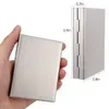 Caixa de Cartão de Crédito de Aço Inoxidável de Grande Capacidade para 10 Cartões, Caixa de Cartão de Metal Multifuncional para Carteira de Motorista, Bolsa Anti-magnética para Cartão Bancário, Porta-Cartão