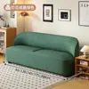 Sofá estreito para apartamentos pequenos, de dois e três lugares, simples e economizador de espaço para salas de estar, lojas de roupas e apartamentos de aluguel, com estofamento em couro de pata de gato