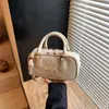 Bolsa de Boliche de Comércio Exterior para Mulheres 2025 Nova Bolsa de Ombro Transversal Outono e Inverno Moda Retro Bolsa de Mão Fosca Bolsa Almofada