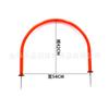 Arco de fútbol con lazo, arco de pelota pequeña, portería de obstáculos, equipo de entrenamiento de habilidades de tiro ágil
