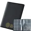 Álbum Transparente de Coleção de Moedas com 120 Compartimentos Transfronteiriço, Porta-Moedas Comemorativas com 60 Compartimentos, Álbum de Armazenamento de Moedas para Coleção de Moedas Antigas e Selos