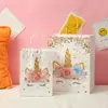 Bolsa de Regalo Nueva Transfronteriza Bolsa de Tote de Dibujos Animados de Unicornio Bolsa de Compras de Estrellas Pequeñas Bolso de Mano de Animal Lindo