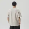Camiseta Masculina Casual de Verão 2026, Manga Curta, Gola Polo, Nova Estampa, Solta e de Alta Qualidade