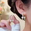 Acessórios de Orelha em Alta no Tiktok Estilo Ano Novo Brincos Vermelhos Personalizados Brincos da Moda Versáteis Tachos de Orelha Ganchos de Orelha Presilhas de Orelha para Mulheres