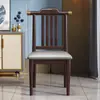 Nova cadeira de jantar de madeira maciça estilo chinês cadeira de encosto para casa leve restaurante de luxo hotel mesa de jantar comercial e cadeira cadeira oficial chapéu