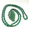 Colar com Pingente de Repolho de Jade Sintético Pingente Pixiu Kirin de Jade Sintético Corrente de Lã Verde Escuro Cartão Vazio Pingente de Buda Joias