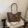 Bolso Tejido de Gran Capacidad para Viajes Diarios para Mujer, Nuevo Bolso Cesta Estilo Coreano de Nicho Verano 2026, Bolso Tote de Moda