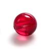 Fabricante de Wuzhou Venta al por mayor 5# Corindón Rojo Perlas Redondas de un Solo Agujero 3.0~20mm Perlas Ligeras de Corindón Agujero Único Corindón Rojo Sintético