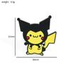Bonito engraçado dos desenhos animados mágico bebê distintivo de metal Bao Ke Meng sapinho Keda pato Pikachu broche acessórios