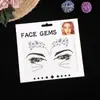 Atacado de fábrica strass para rosto beleza de meninas europeias e americanas adesivos de diamante para testa adesivos criativos de beleza de palco adesivos para rosto