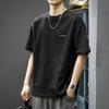 Verano Nueva Camiseta Americana de Peso Pesado de Manga Corta para Hombre Suelta 2025 Simple Casual Camiseta Básica Marca de Moda Camiseta de Media Manga
