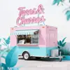 Carrito de comida eléctrico, carrito de snacks móvil, carrito de comida multifuncional de cuatro ruedas famoso en internet, puesto de mercado nocturno, carrito dispensador de comida rápida y té de leche