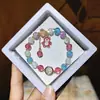 Libro Caperucita Roja Mismo Estilo Estudiante Pulsera de Glaseado de Palomitas de Maíz Hecha a Mano con Cuentas Dibujos Animados Cristal Pulsera Infantil Venta al por Mayor Cajas de Regalo