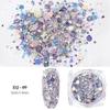 Cross-border 12 cor mudança de luz cebola pó mágico glitter lantejoulas glitter mudança de cor lantejoulas tamanho nail art lantejoulas atacado