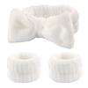 Promoción de Fábrica Set de Banda para la Cabeza para Lavado Facial Banda para la Muñeca de Terciopelo Coral Diadema con Lazo Diadema Diadema Venta al por Mayor