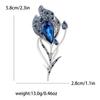 Nova high-end requintado liga strass broche de penas personalizado criativo das mulheres terno cardigan corpete jóias pinos