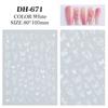Pegatinas de uñas láser con mariposas doradas para uñas al por mayor transfronterizas, pegatinas 3D para uñas, pegatinas estéreo para uñas DH671