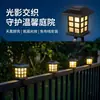 Nuevas Luces Solares para Piscina, Luces Solares para Barandilla Exterior y Casa, Luces Solares tipo Palacio, Luces Solares de Doble Propósito estilo Antiguo para Paisajismo de Jardín