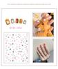 Pegatinas de uñas de dibujos animados de oso coreano estilo ins, lindas pegatinas de animales, parches de decoración de uñas con diseño de unicornio y flores, aha
