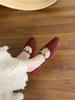 Sapatos de Salto Grosso Estilo Francês para Mulheres 2025 Primavera e Outono Novos Sapatos de Festa Sapatilhas de Solado Macio Sapatos Mary Jane com Tira Única para Mulheres
