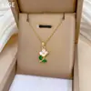 [Acero de titanio] Collar elegante para mujer, cadena de acero con microincrustaciones de cobre, color simple, elegante y elegante, cadena para clavícula.