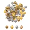 Colgante redondo de estrella de mar superventas transfronterizo hecho de aleación de zinc, colgante de la serie vida marina, accesorio para collar DIY