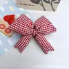 Tela de Algodón Rellena de Algodón Lazo a Cuadros Accesorios para el Cabello Jk Hermosa Chica Pinza Accesorios DIY Zapatos Calcetines Ropa y Decoración de Sombrero