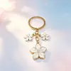 Llavero Colgante de Flor de Cerezo Estilo Nuevo Fresco y Lindo, Colgante Lindo para Mochila, Joyería de Aleación de Zinc, Accesorios para Bolsos