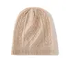 Gorro de Punto Grueso Cálido de Moda Casual para Mujer, Color Sólido, Tejido de Cable con Diamantes, Nuevo Estilo Otoño/Invierno 2026