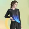 Ropa Deportiva de Manga Larga de Secado Rápido Nueva para Primavera y Otoño para Hombres y Mujeres Ropa de Yoga Camiseta Adelgazante Top Holgado para Correr Ropa para Senderismo