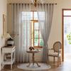 Mosquitero Transfronterizo Cortinas Finas de Imitación Lino Japonés Moderno Simple Sala de Estar Dormitorio Balcón Productos Hechos a Medida Fabricante Mayorista