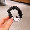 Lindos Accesorios para el Cabello para Niños Diadema para Bebé Lazo Negro Banda para el Cabello Pequeña Cuerda para el Cabello de Alta Elasticidad Banda de Goma