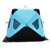 Casa de Pesca no Gelo Pesca de Inverno Tenda de Algodão Quente à Prova de Frio Equipamento de Pesca para Acampamento ao Ar Livre Tenda de Peixe Quente Resistente ao Vento com Âncora
