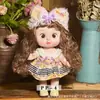 Boneca Cheia 28cm Boneca Expressão Engraçada Fofa Boneca Feia Fofa Corpo Inteiro Vinil Olho 3D 5 Articulações Brinquedo Infantil