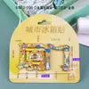 Adesivo de geladeira de Xiamen atrações turísticas característica lembrancinhas adesivo de geladeira de cola de três camadas de madeira adesivo de geladeira com fonte metálica