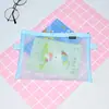 Le Cai 9422B5 Bolsa com Zíper de Malha de Nylon Respirável Visual Bolsa de Armazenamento para Escritório Papelaria Bolsa de Malha para Cosméticos