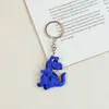 Chaveiro de dinossauro em borracha macia de PVC, pingente de bolsa, enfeite de carro, acessório divertido para DIY infantil, atacado do fabricante, acessórios em estoque