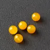 Contas de ágata amarela natural grau 7A cristal natural DIY joias feitas à mão colar pulseira acessórios miçangas produtos semiacabados