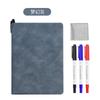 Estojo de couro quadro branco pequeno bloco de notas de mesa bloco de notas de mesa quadro branco mini A4 apagável papel de rascunho para anotações plano Quadro