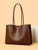 Bolso Tote de Cuero Genuino de Gran Capacidad Estilo Nuevo para Mujer, Bolso de Mano de Piel de Vaca para el Trabajo, Bolso de Hombro Moderno y Versátil, Bolso Cruzado, Bolso de Axila