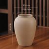 Vaso de flores de grande diâmetro, vaso de cerâmica hidropônico simples, ornamentos de vaso de cerâmica, vaso de casa vintage, novo estilo chinês, ornamentos simples para casa