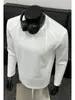 Camiseta de Manga Larga de Algodón Desestructurada con Empalmes para Hombre, Sudadera Pesada Estilo Americano para Primavera y Otoño, Camiseta Base de Capa Interior Cleanfit