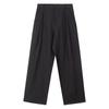 Bargain de liquidaciónPantalones de pierna ancha de linoAlgodón-Lino Gama alta Holgados de cintura alta Traje casualPantalones largos de pierna recta Ropa para mujer