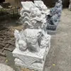 Par de Esculturas Grandes de Pedra de um Unicórnio para Entrada de Casa, Empresa ou Decoração de Santuário